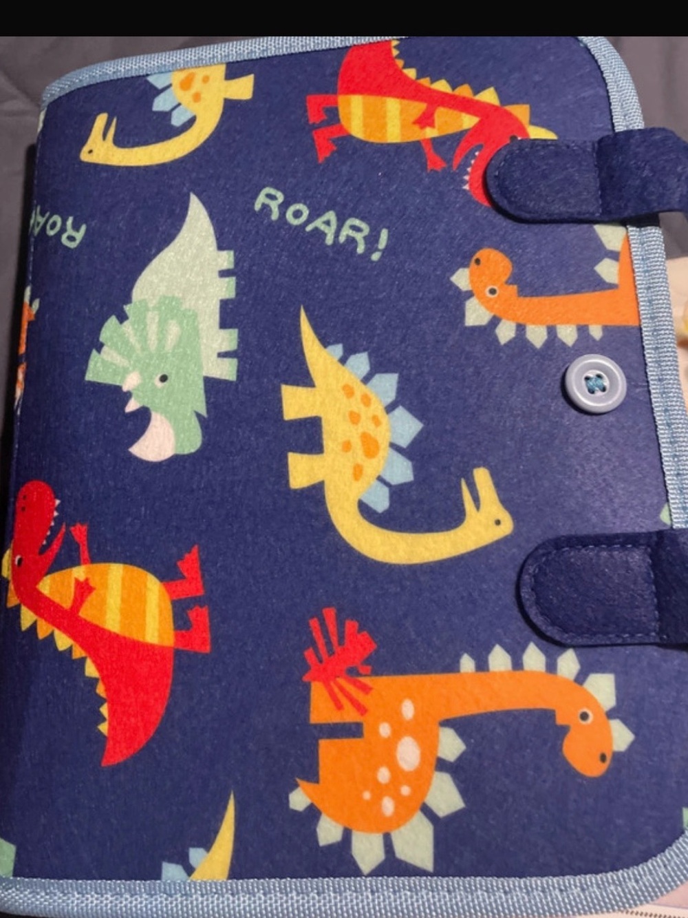 Children's Dino Activity Organizer - Navy Blue
